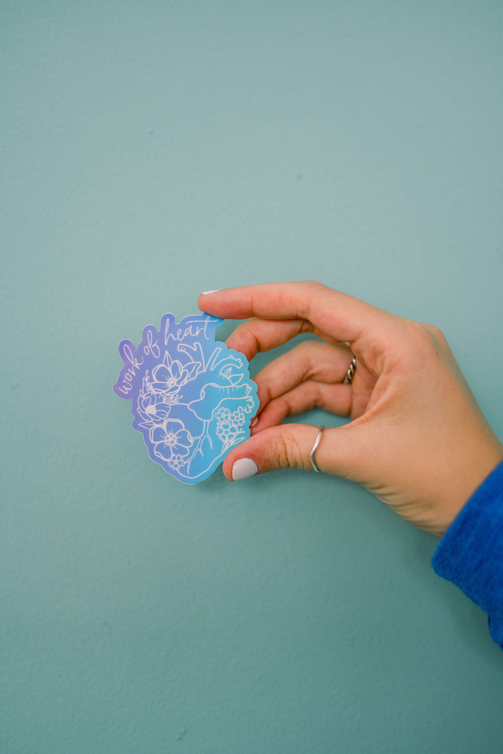 Work of Heart Ombre Sticker