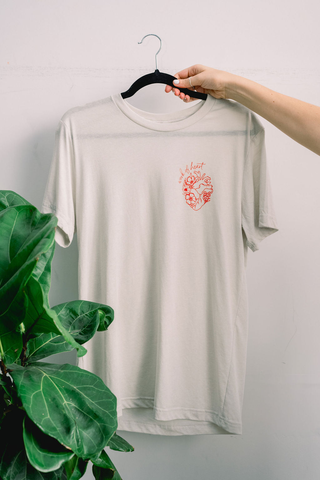 Work of Heart Cream Tee