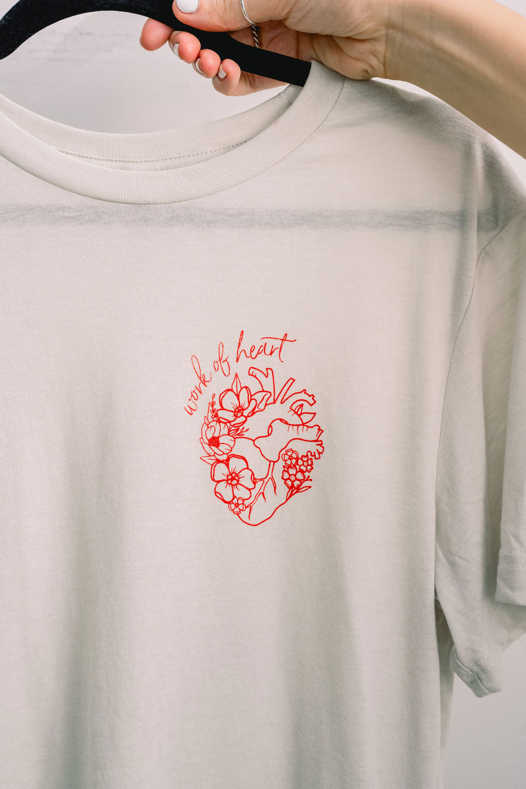 Work of Heart Cream Tee