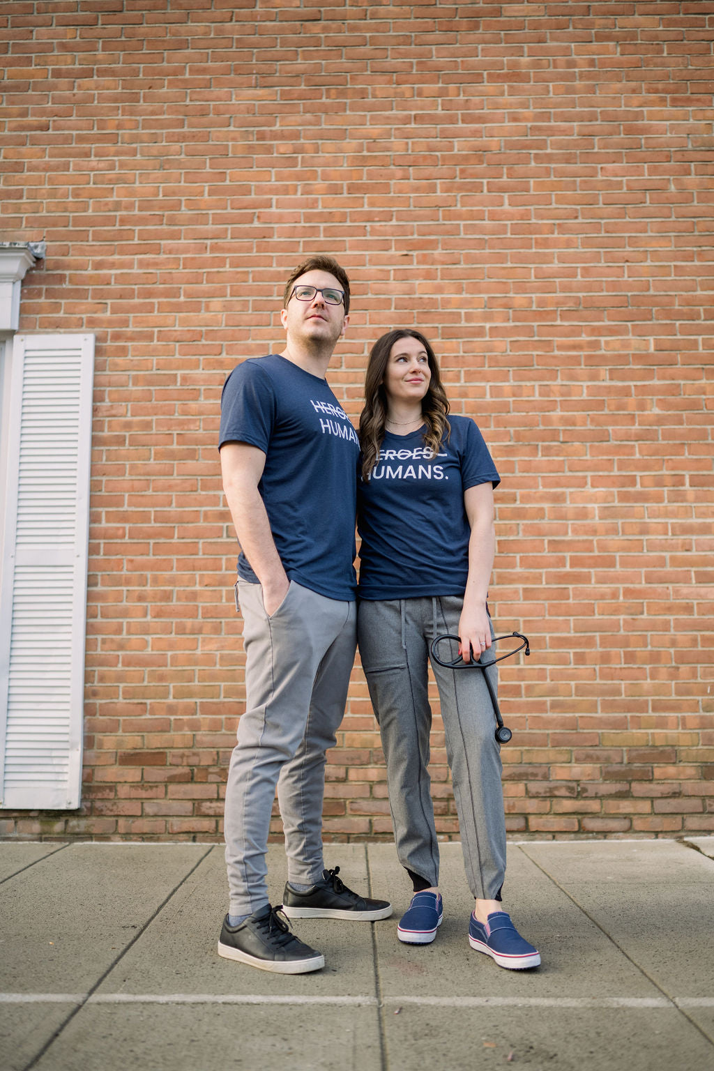 Navy More Than Heroes Tee