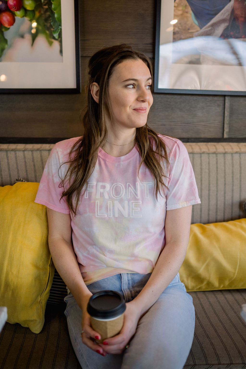 Front Line Tie Dye Tee