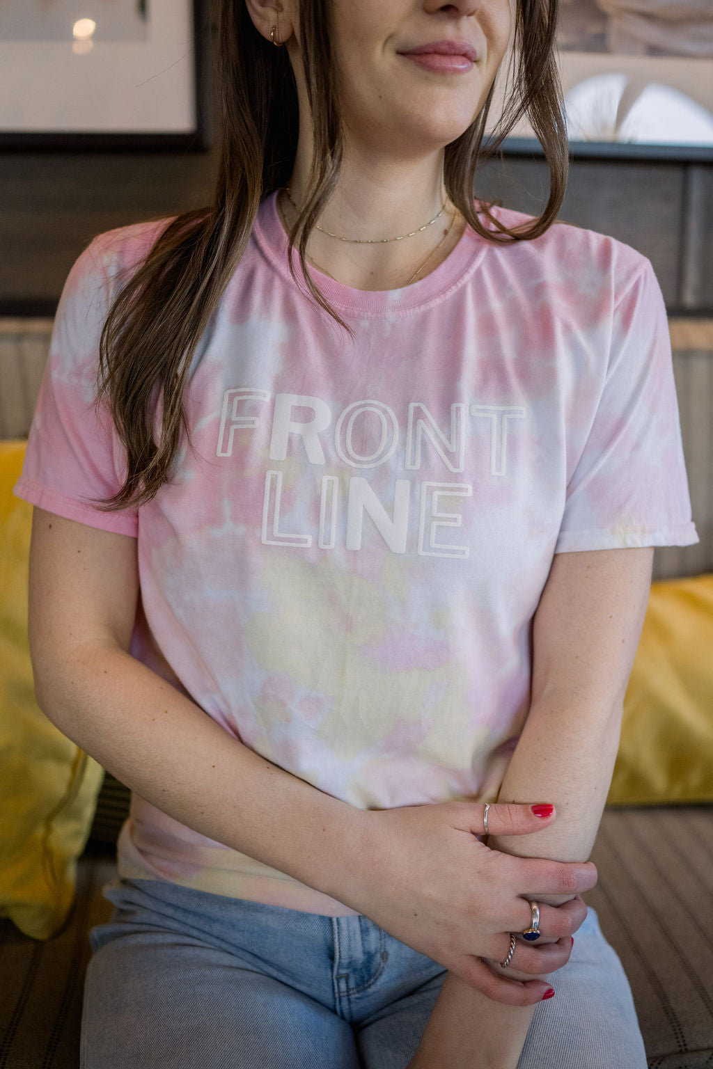 Front Line Tie Dye Tee