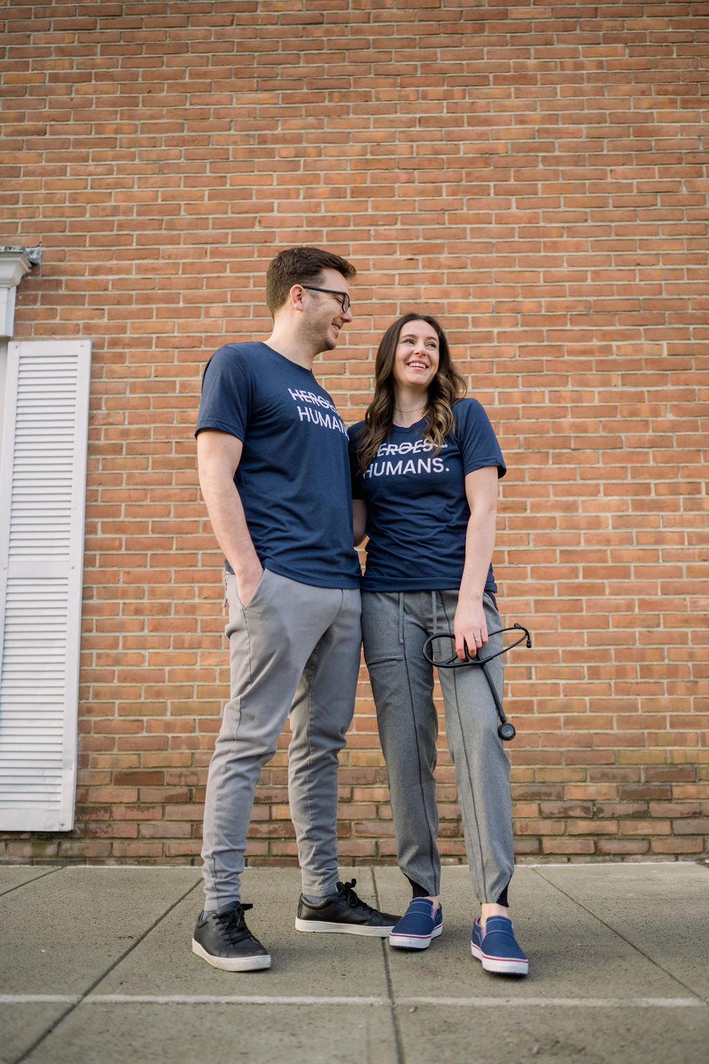Navy More Than Heroes Tee