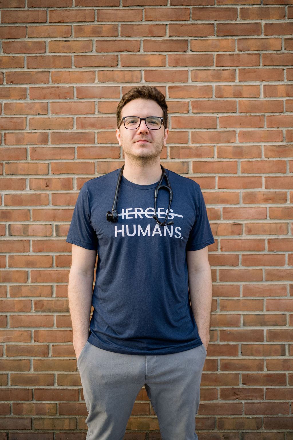 Navy More Than Heroes Tee