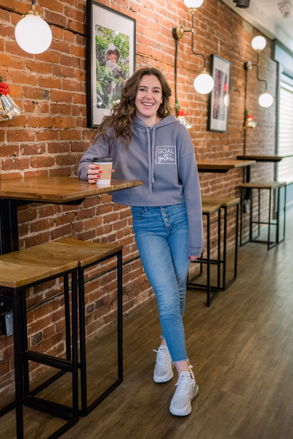 Goal Getter Cropped Hoodie