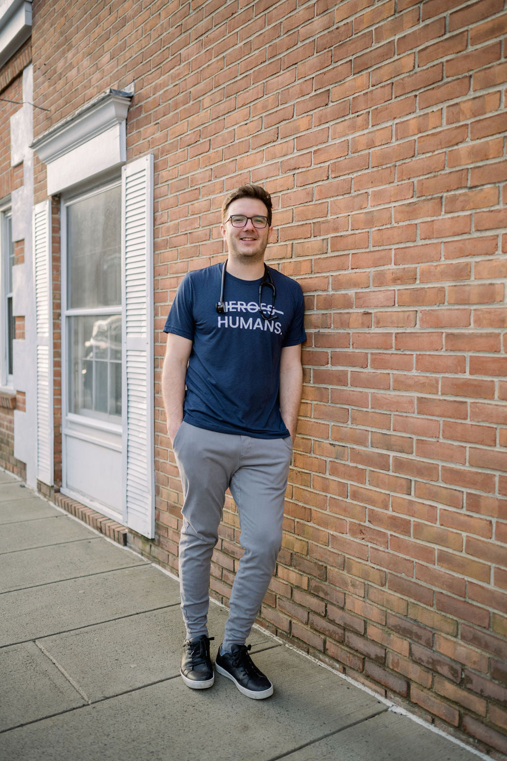 Navy More Than Heroes Tee