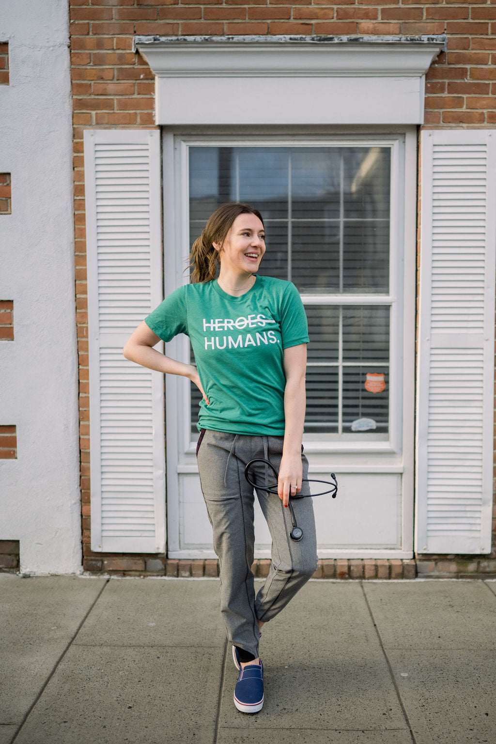 Green More Than Heroes Tee