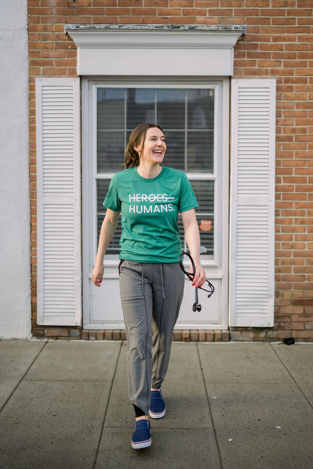Green More Than Heroes Tee