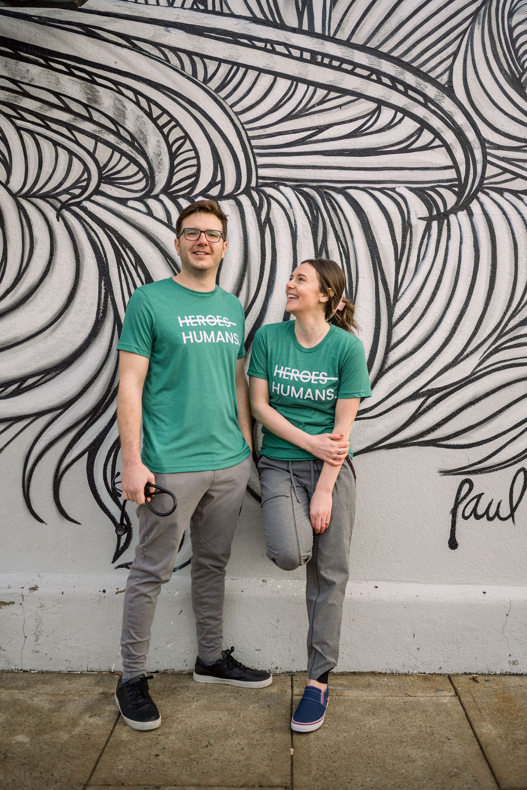 Green More Than Heroes Tee