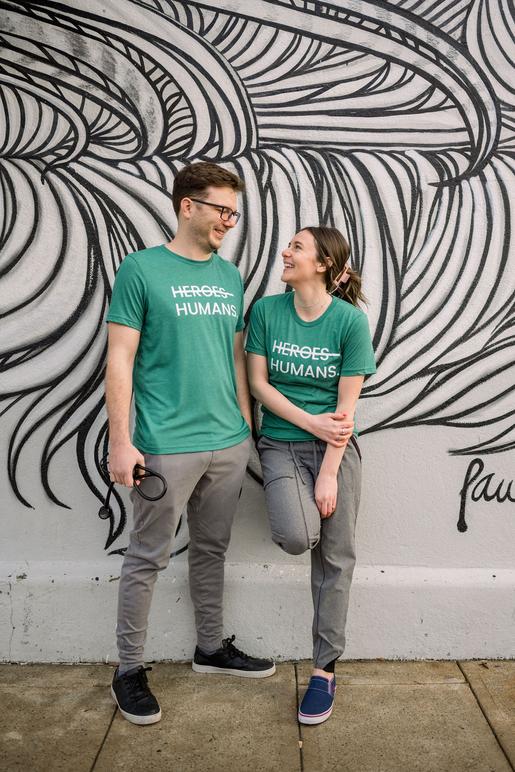 Green More Than Heroes Tee