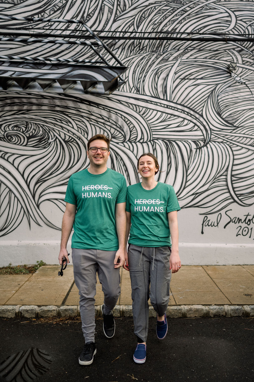 Green More Than Heroes Tee