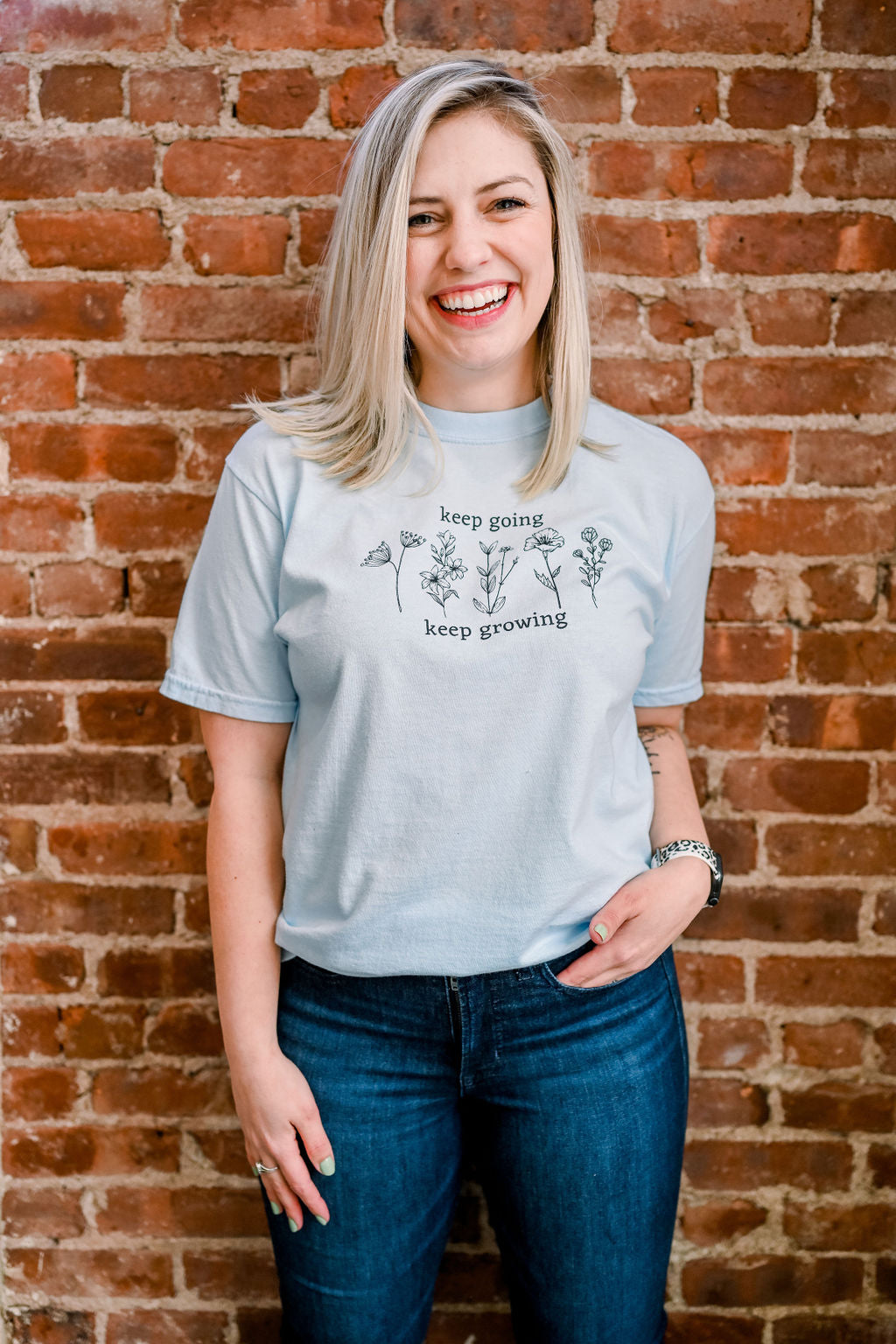 Keep Growing Hydrangea Tee
