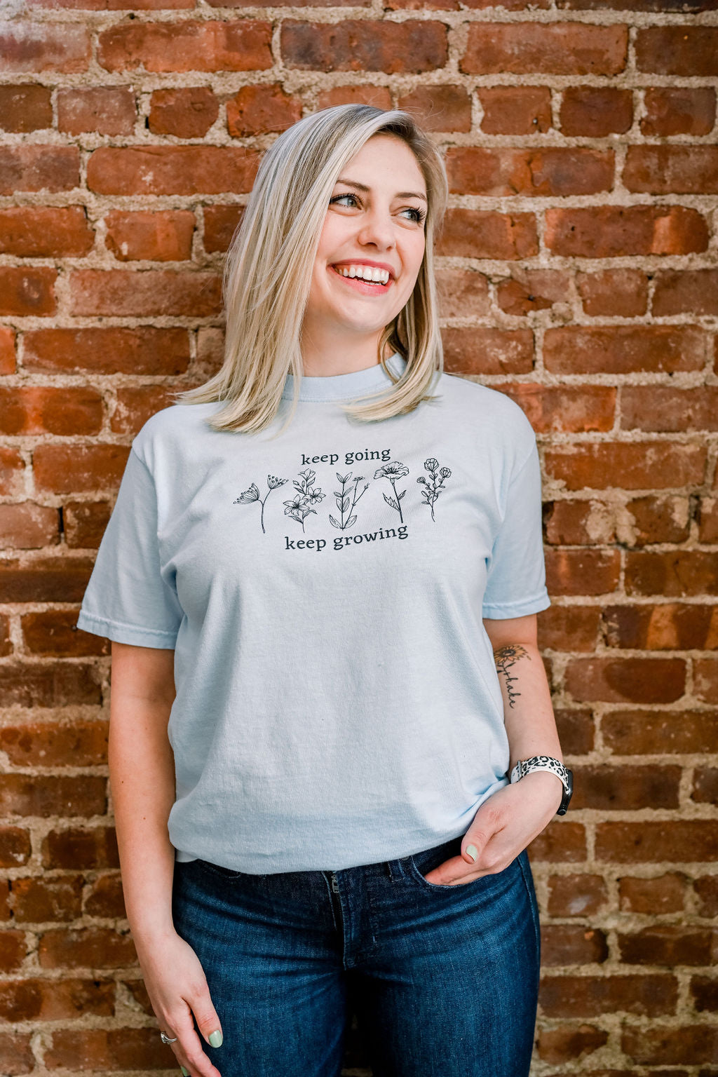 Keep Growing Hydrangea Tee