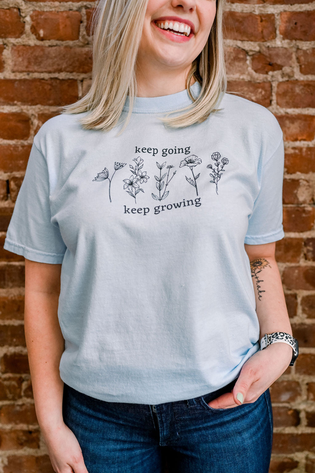 Keep Growing Hydrangea Tee