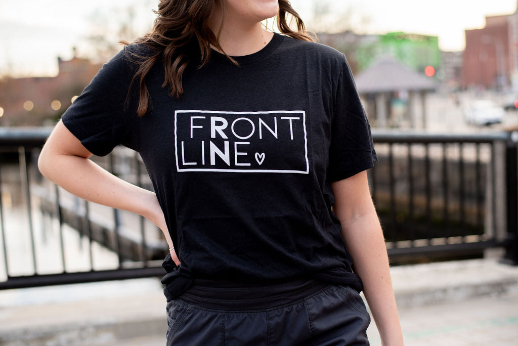 Front Line Black Tee