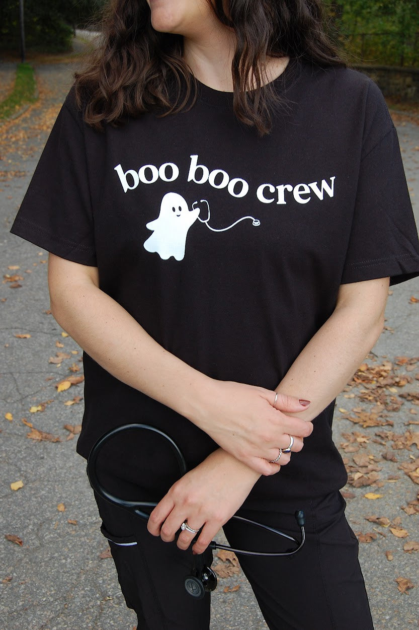 Boo Boo Crew Black Tee