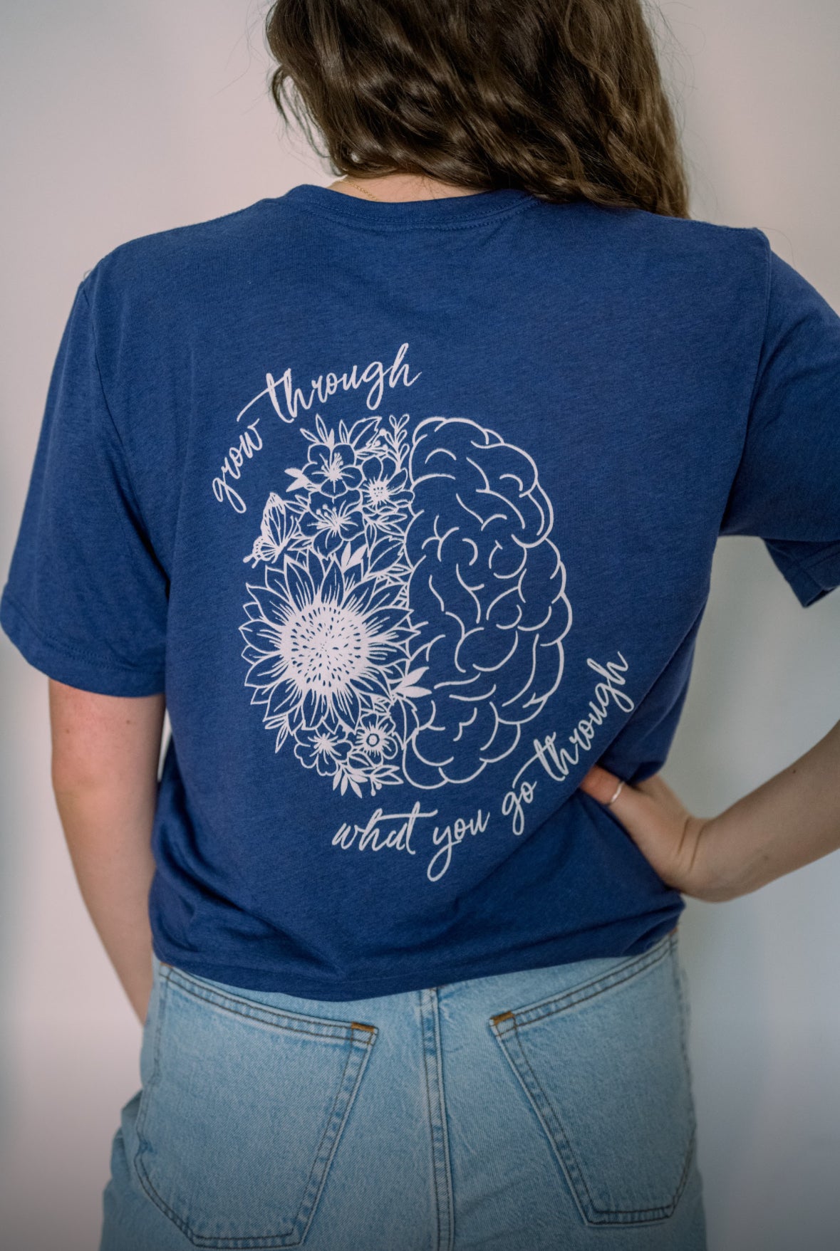 Grow Through Navy Tee