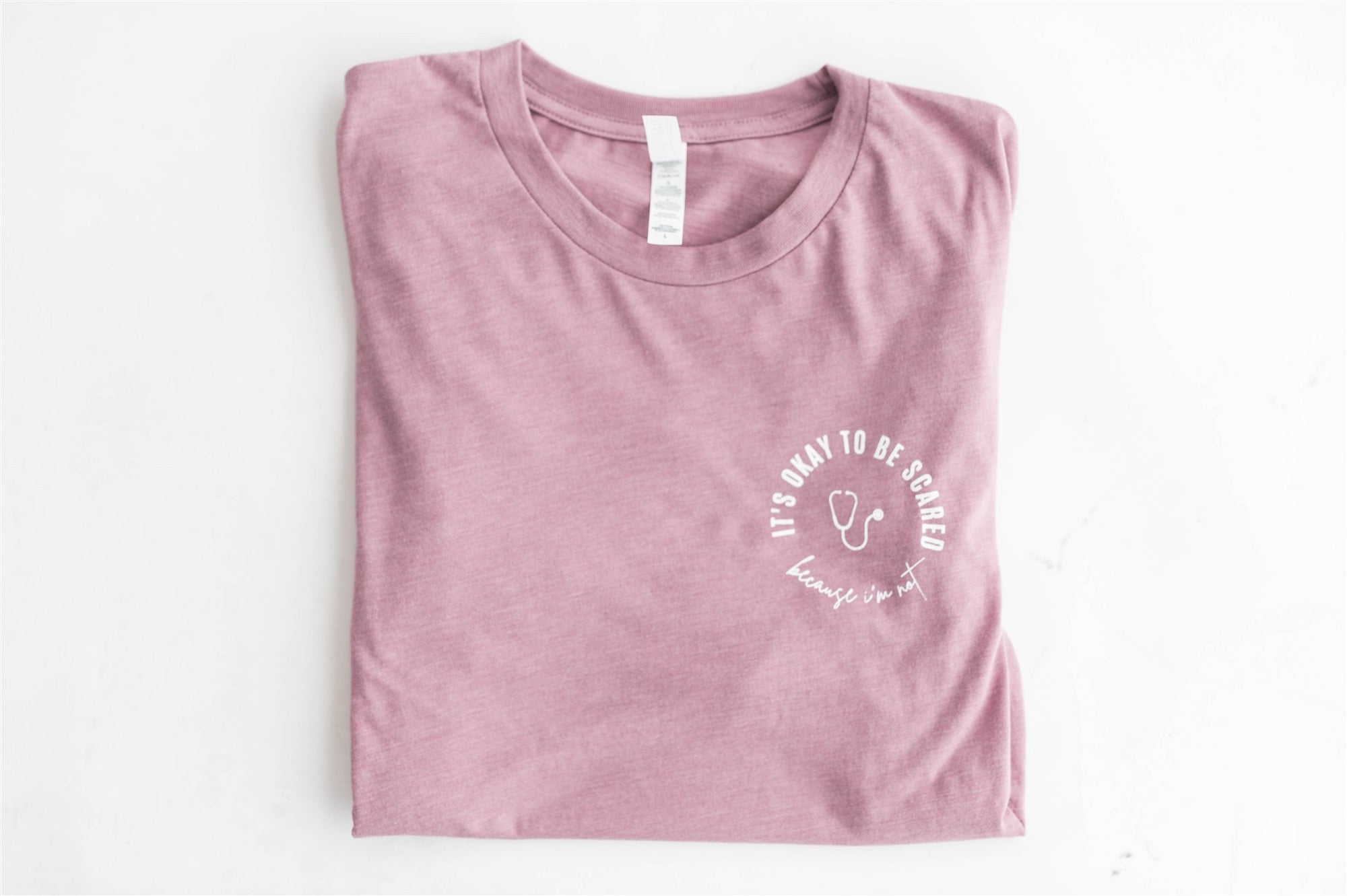 It's Okay To Be Scared Orchid Tee