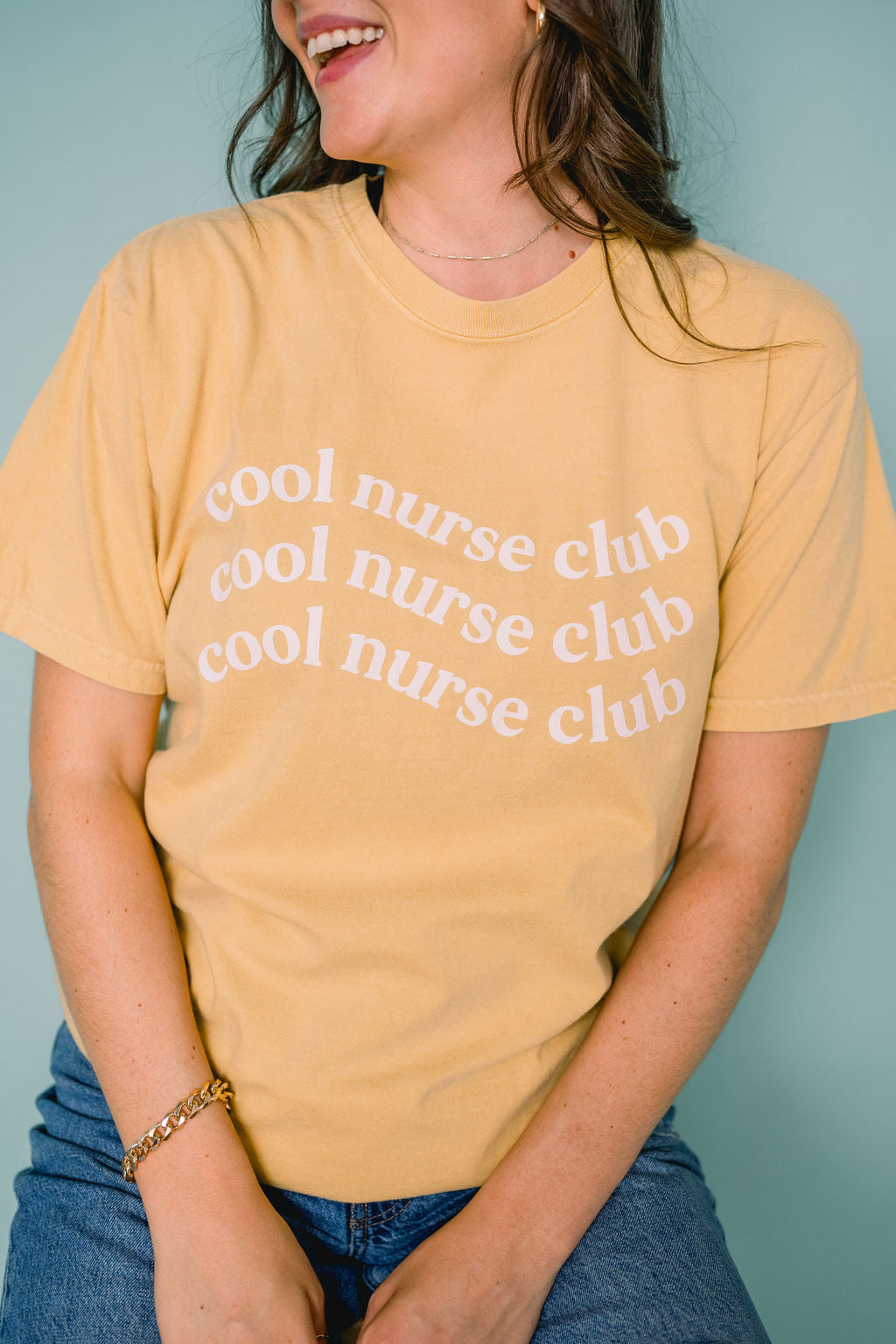 Cool Nurse Club Yellow Tee