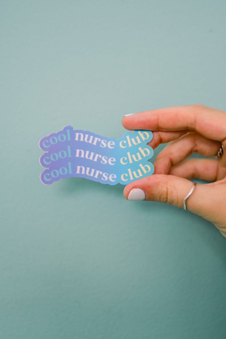 Cool Nurse Club Sticker