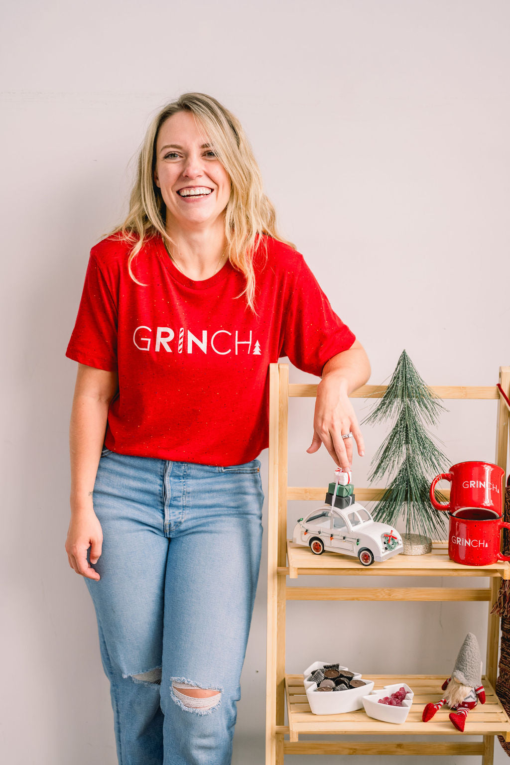 Candy Cane Grinch Tee