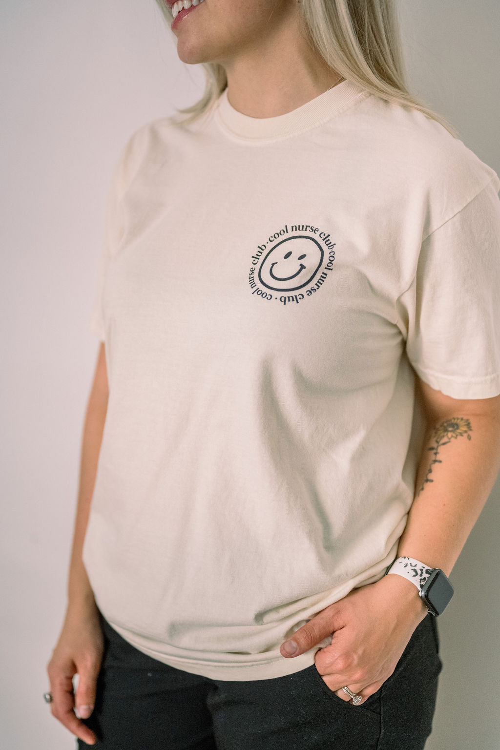 Cool Nurse Club Ivory Tee