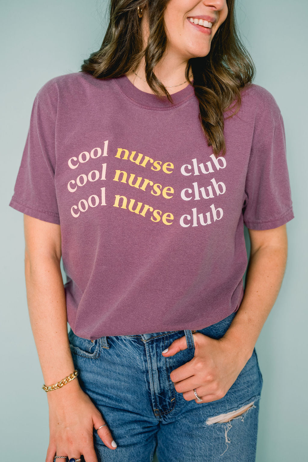 Cool Nurse Club Berry Tee