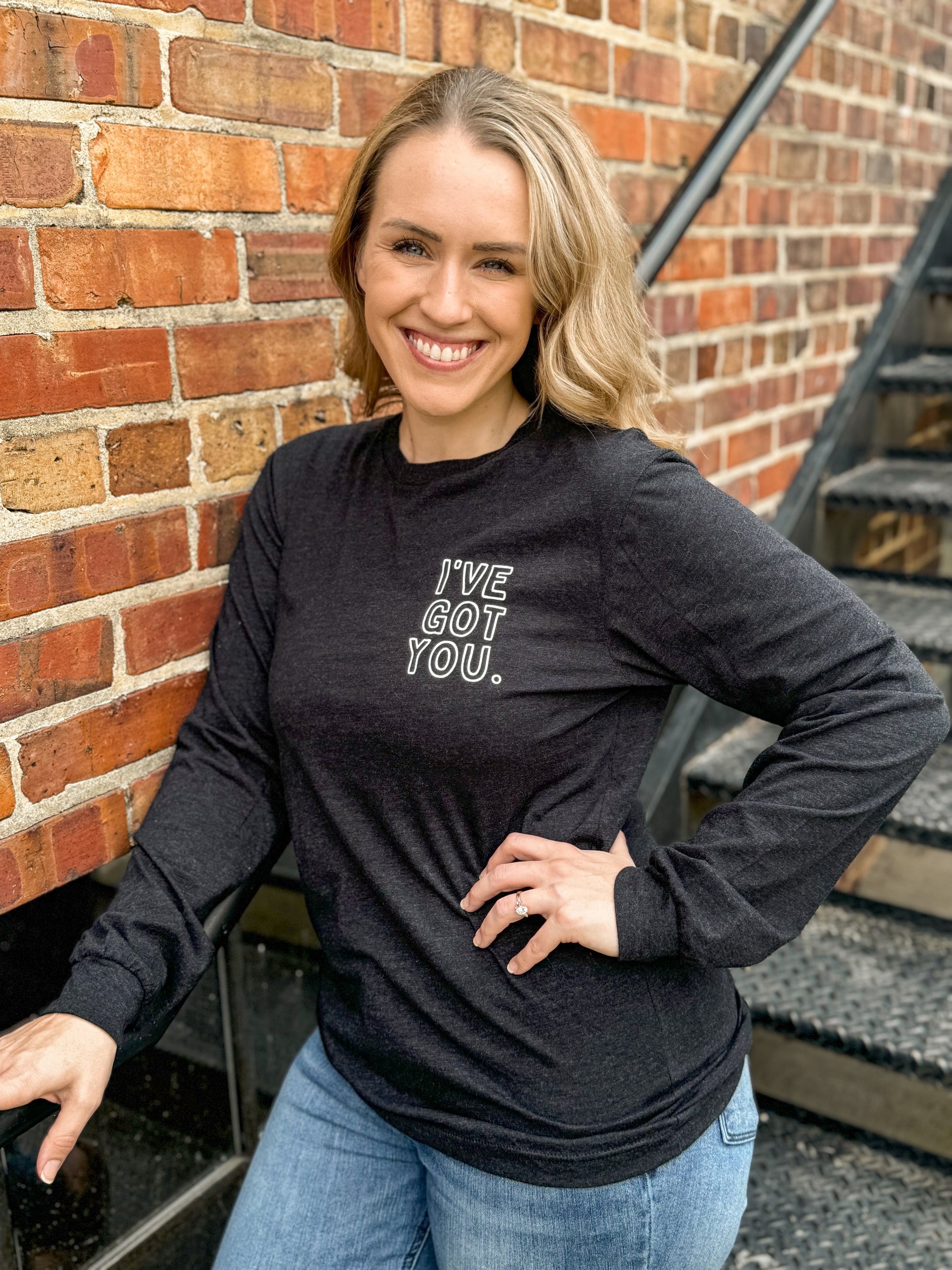 I've Got You Black Longsleeve