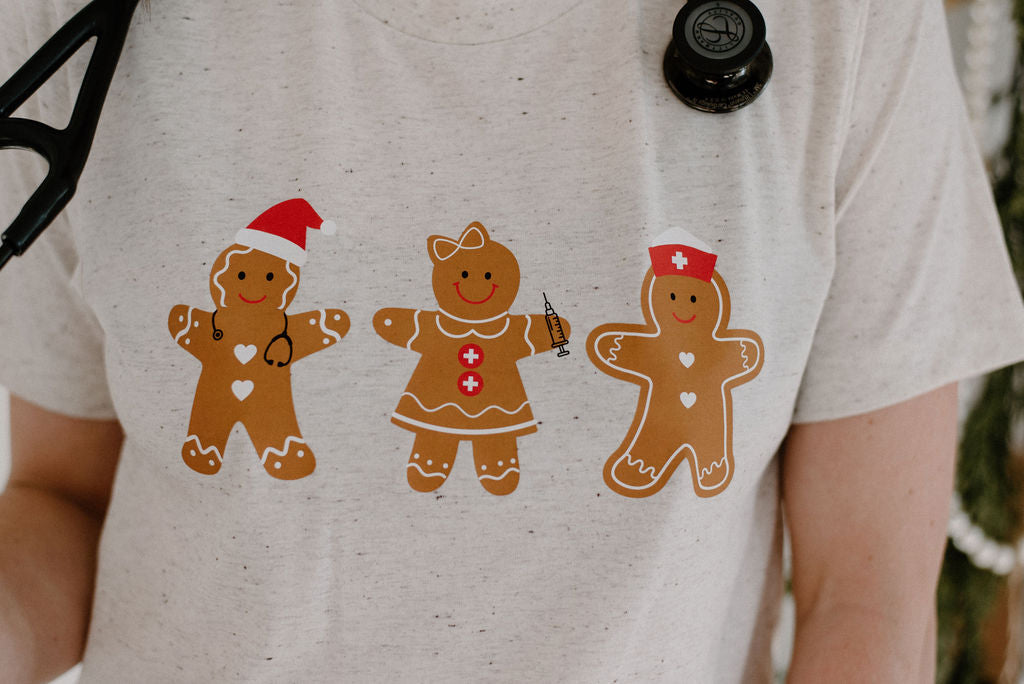 Gingerbread Speckled Tee