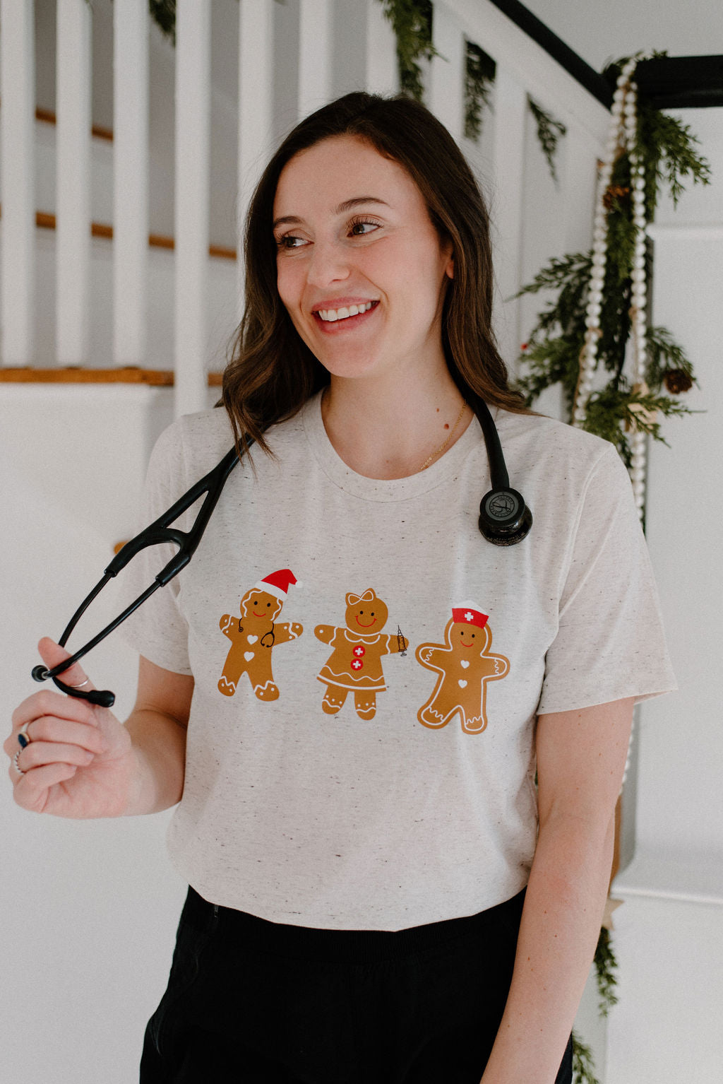 Gingerbread Speckled Tee