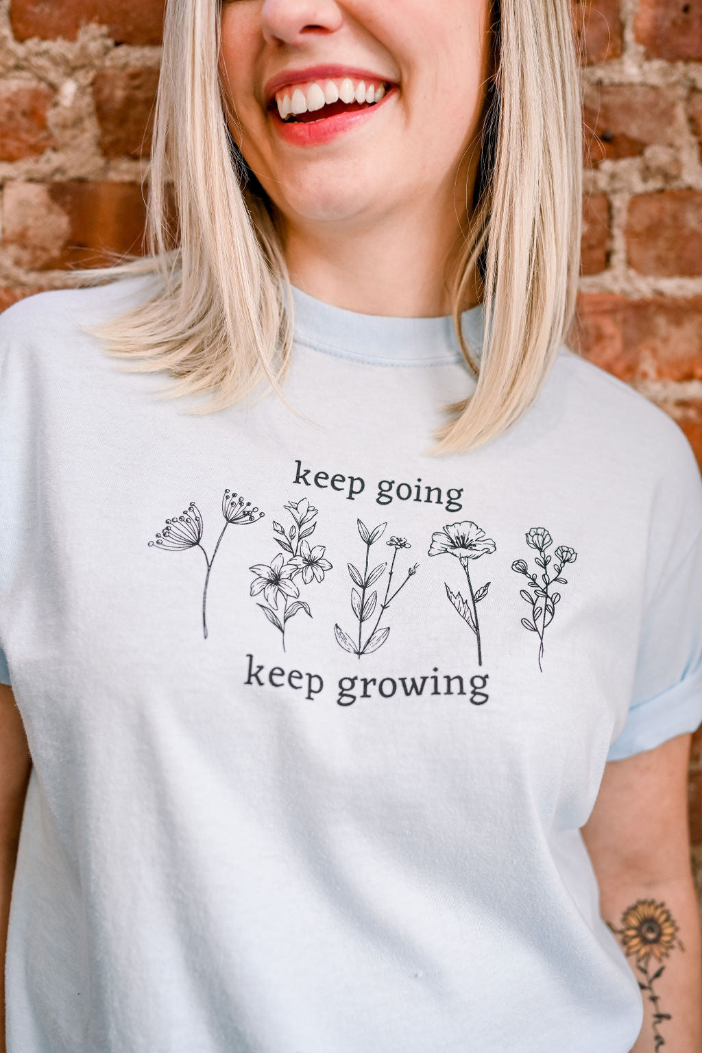 Keep Growing Hydrangea Tee
