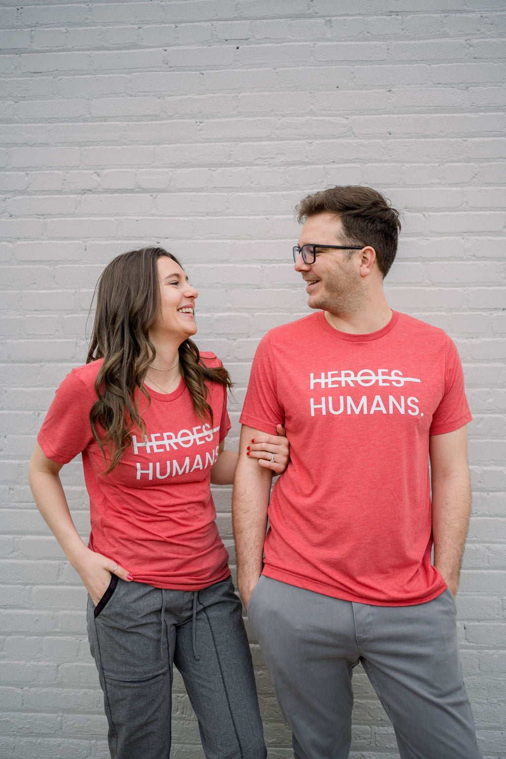Red More Than Heroes Tee