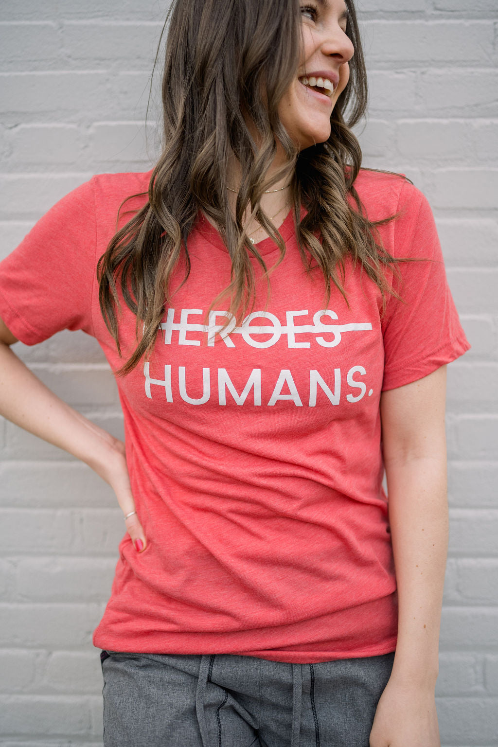 Red More Than Heroes Tee