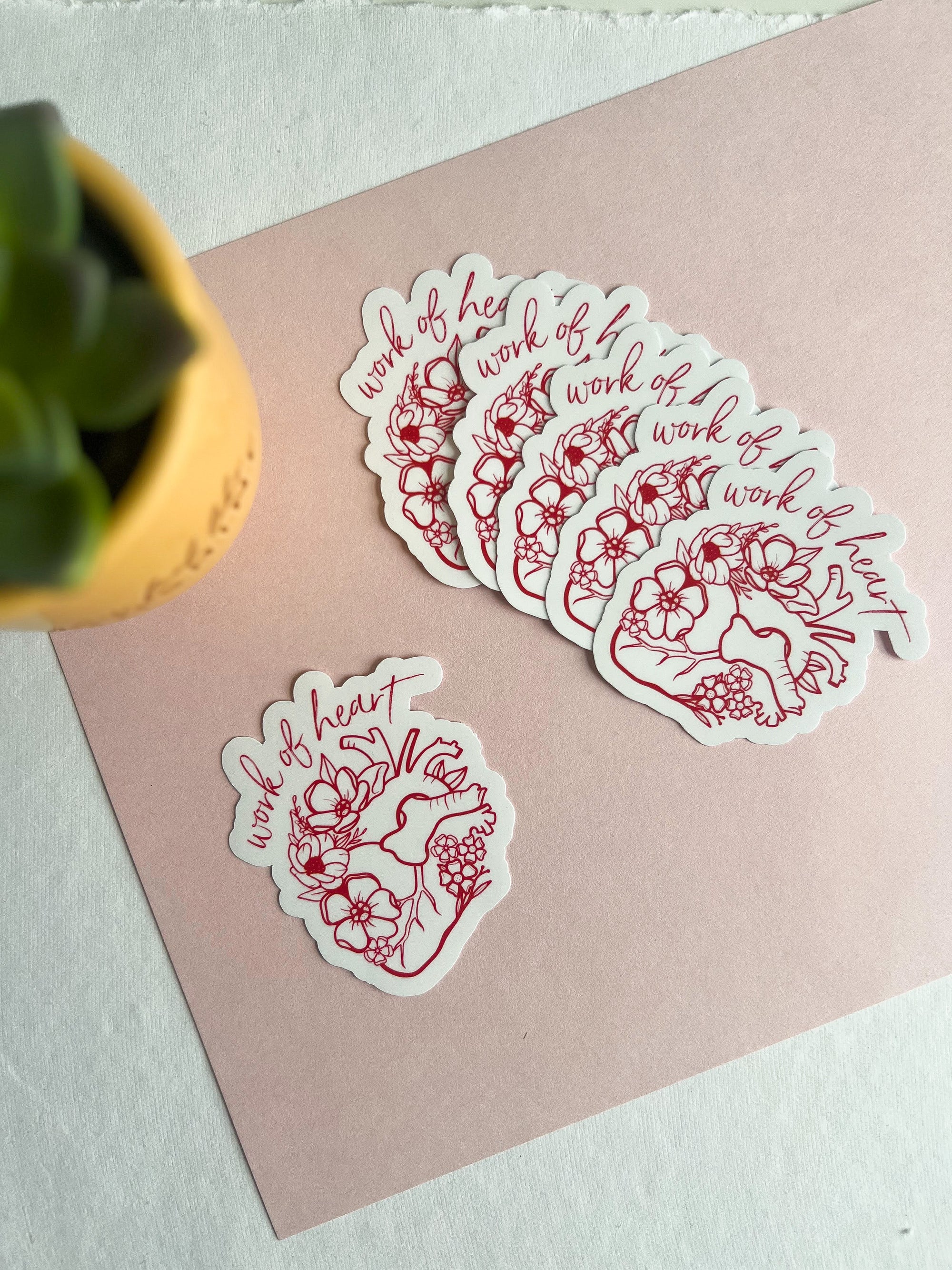 Work of Heart Sticker